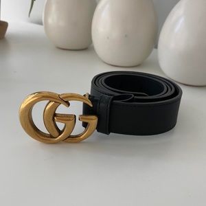 Authentic Gucci GG Marmont leather belt